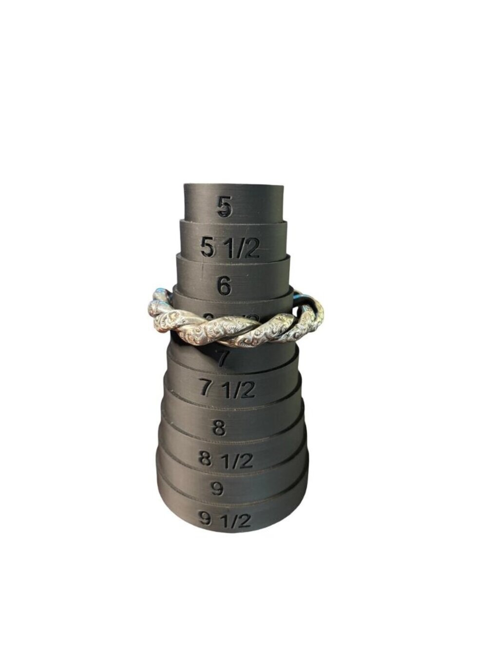 Lovely Victorian Baby Teething Ring Repousse Style Bangle - Picture 5 of 6